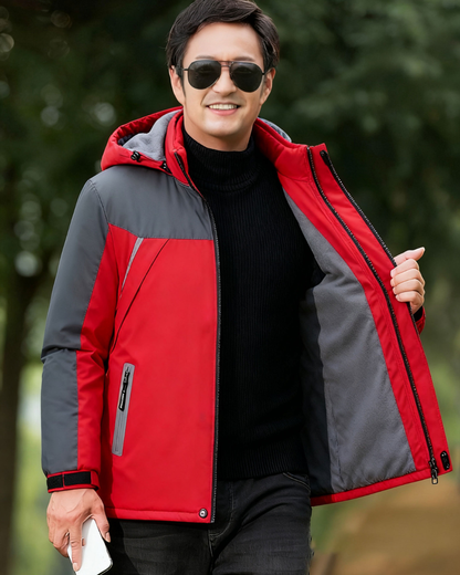 🔥【L-6XL】Moška debela žamet vodoodporna in odporna proti zmrzovanju jakna