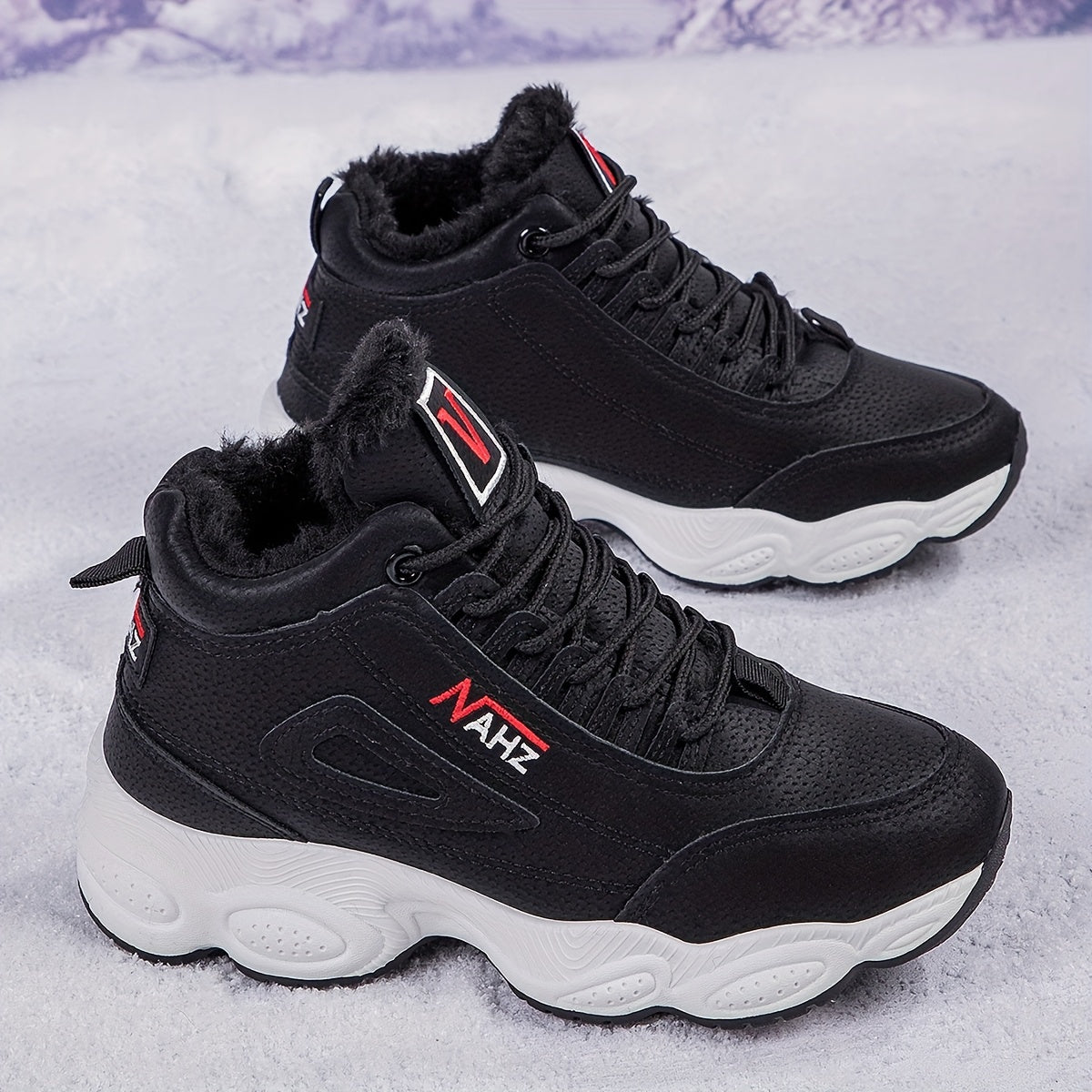 【35-41】 Téli cipő vastag plüss talppal nőknek