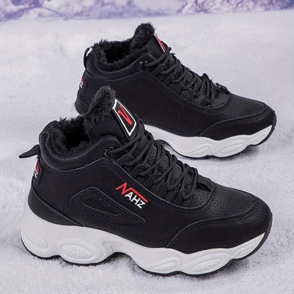 【35-41】 Téli cipő vastag plüss talppal nőknek