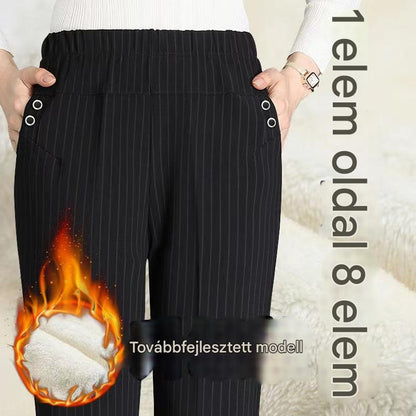 🏆 2 przedmioty 🔥【45-90 KG】Nowe damskie spodnie z wysokim stanem i prostymi nogawkami, idealne na jesień i zimę