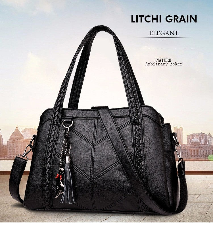 【🔥Hot Selling🔥】Minőségi marhabőr bőrtáska, három réteg nagy kapacitású, puha és kényelmes bőr, bárhová és bármikor elvihető!