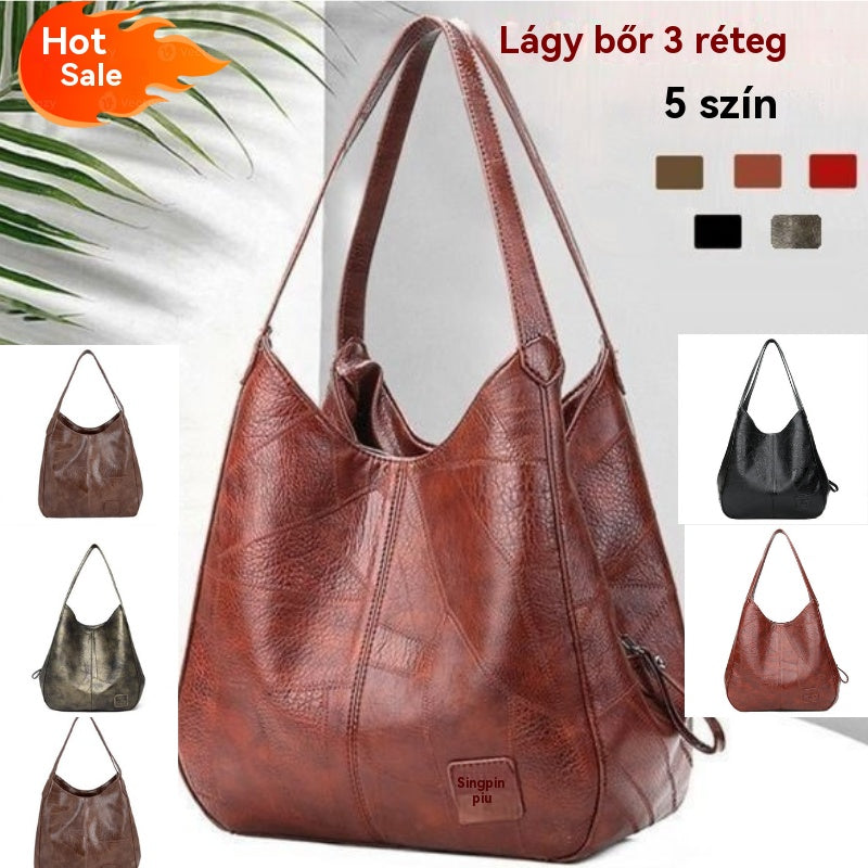 🏆👜2025 új valódi bőr válltáska, kézzel készített, divatos és sokoldalú