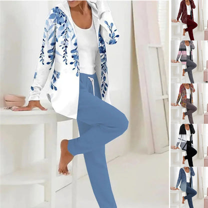 💃 Nova ponudba, Dvodelni komplet 💖 Nov preprost bombažni komplet za jesen in zimo 2025