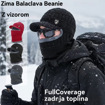 🔥 Enodelna debela volnena kapa, odporna proti vetru, za uporabo na prostem.