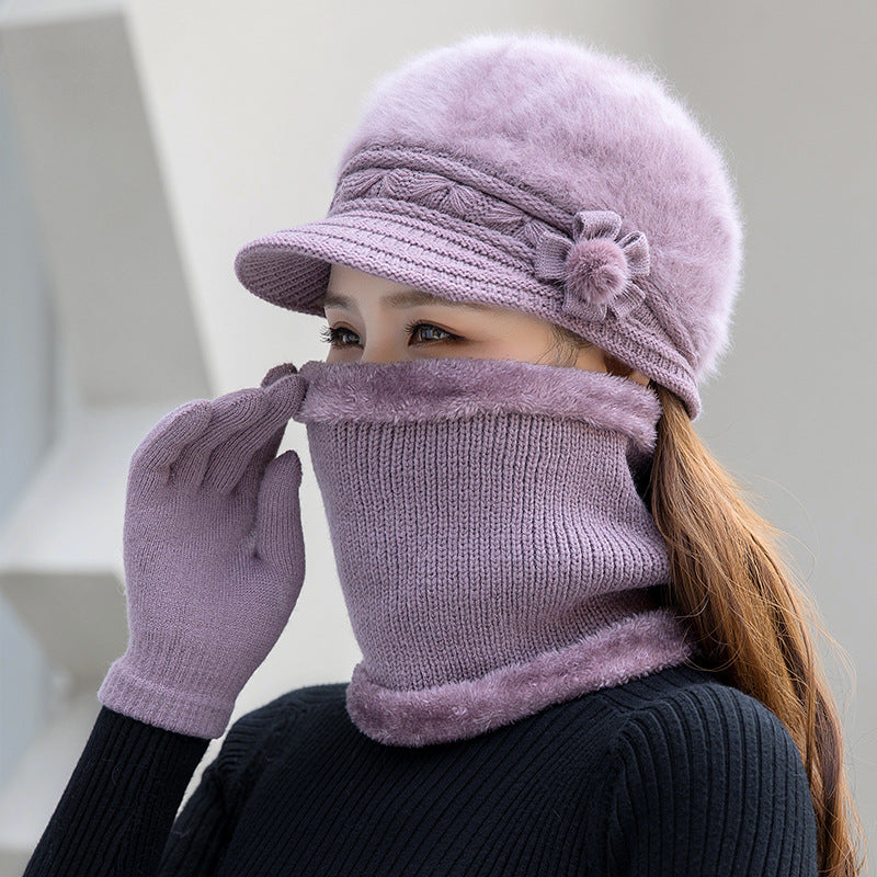 💥【Sapkák + Sálak + Kesztyűk】 Stílusos plüss sapka őszre és télre