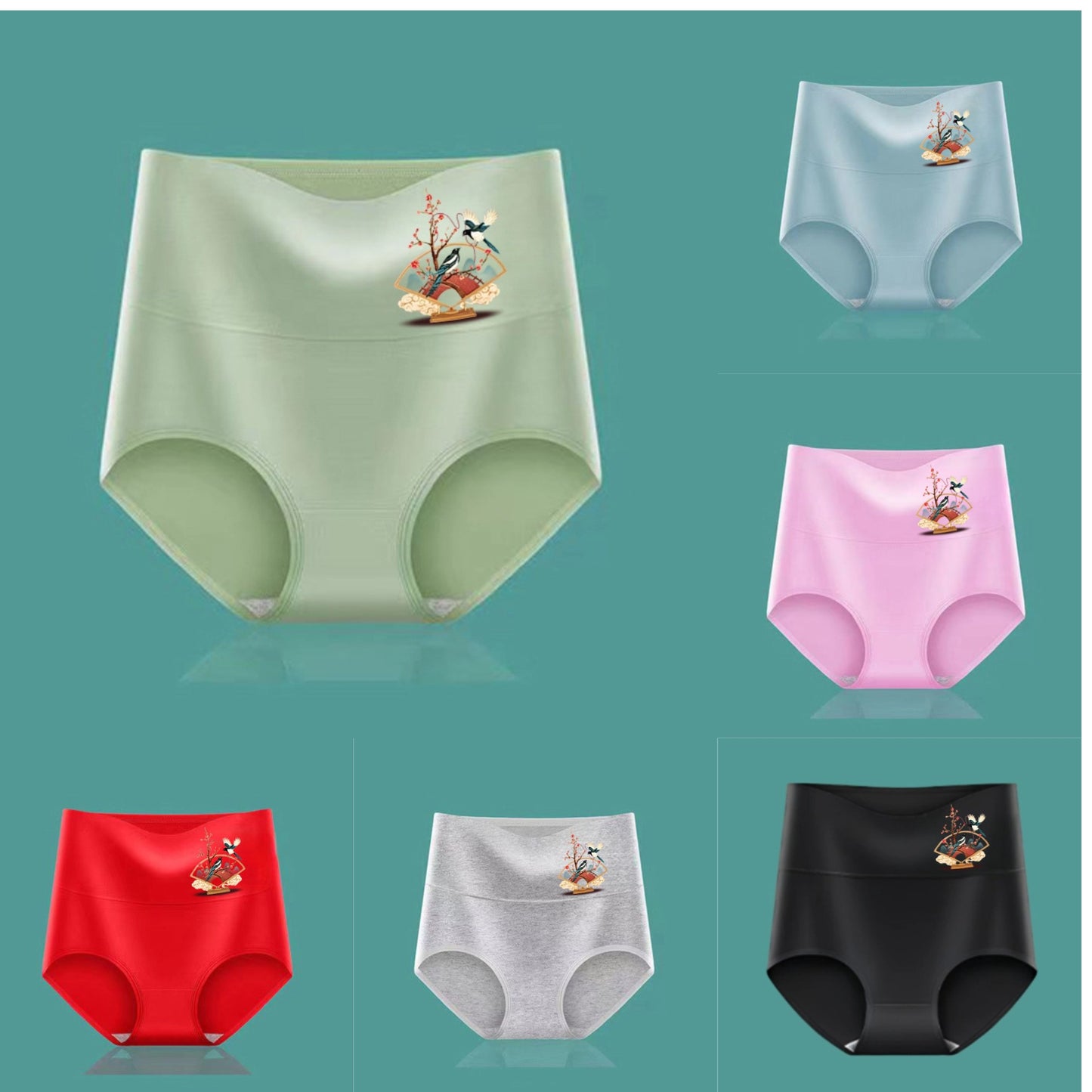 💖Zadnji dan 50% popust - 【6 kosov】Dvigovalnik zadnjice z visokim pasom iz visokokakovostnega bombaža✨️ （40-100 kg）