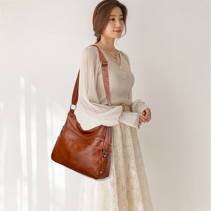 👜💕【Ograniczona czasowo zniżka】✨Nowa modna torba na ramię z 2025 roku, wykonana z miękkiej skóry