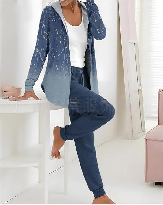 💃 Nova ponudba, Dvodelni komplet 💖 Nov preprost bombažni komplet za jesen in zimo 2025