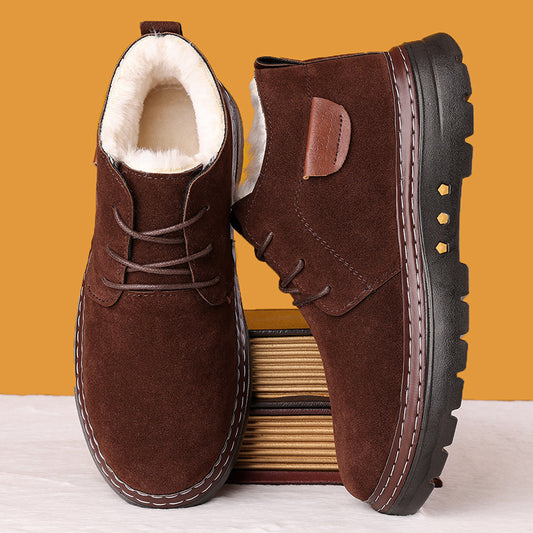 【38-46】Cizme noi de iarnă pentru zăpadă pentru bărbați, îngroșate cu catifea și călduroase