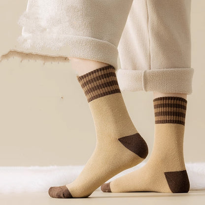 【🔥10 pár】🎁Meleg és szigetelő vastag téli pamut zokni