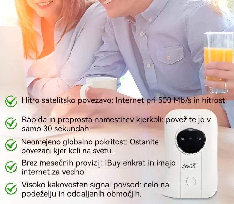 【Brezplačen internet v žepu】5G usmerjevalnik