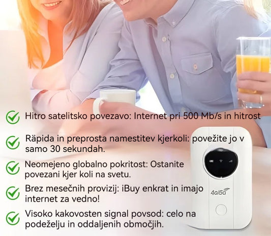 【Brezplačen internet v žepu】5G usmerjevalnik
