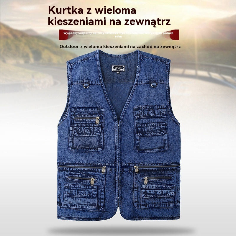 🔥 Nowa kolekcja -50% | Męskie jeansy z wieloma kieszeniami 【XL–7XL】 – Wytrzymałe, oddychające i wygodne