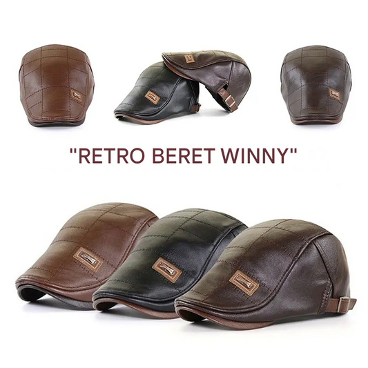 🧢【Kup jeden, drugi dostaniesz gratis】🔥Męski beret skórzany w stylu vintage