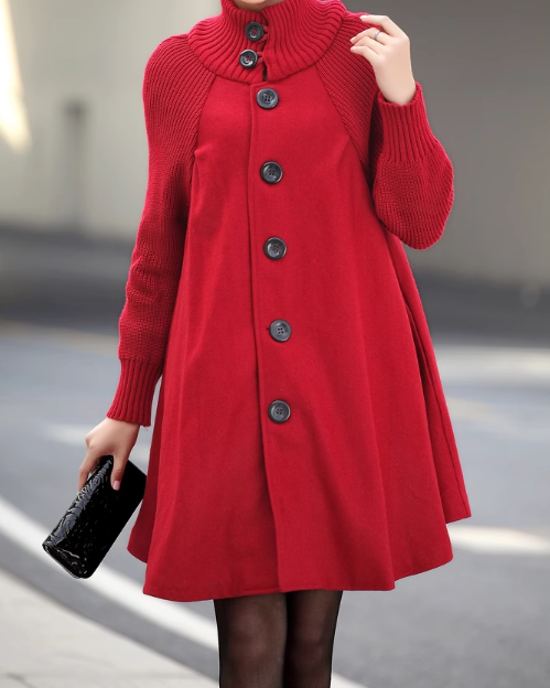 👗【M-5XL】Nov ležerni volnen plašč srednje dolžine