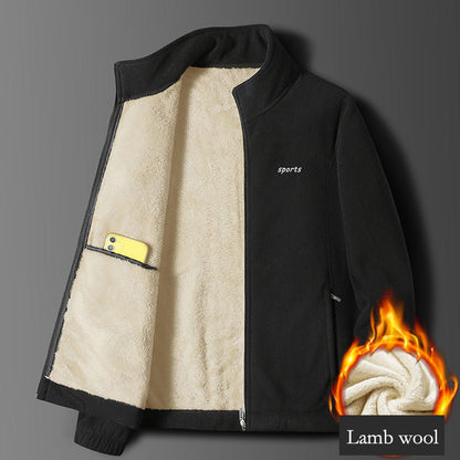 ⛄【M-5XL】Új férfi vastag báránybőr kabát őszi és téli viseletre