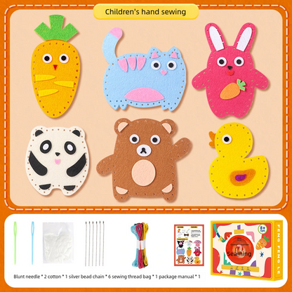 🧵Komplet za šivanje "naredi sam", ročno izdelan, primeren za otroke