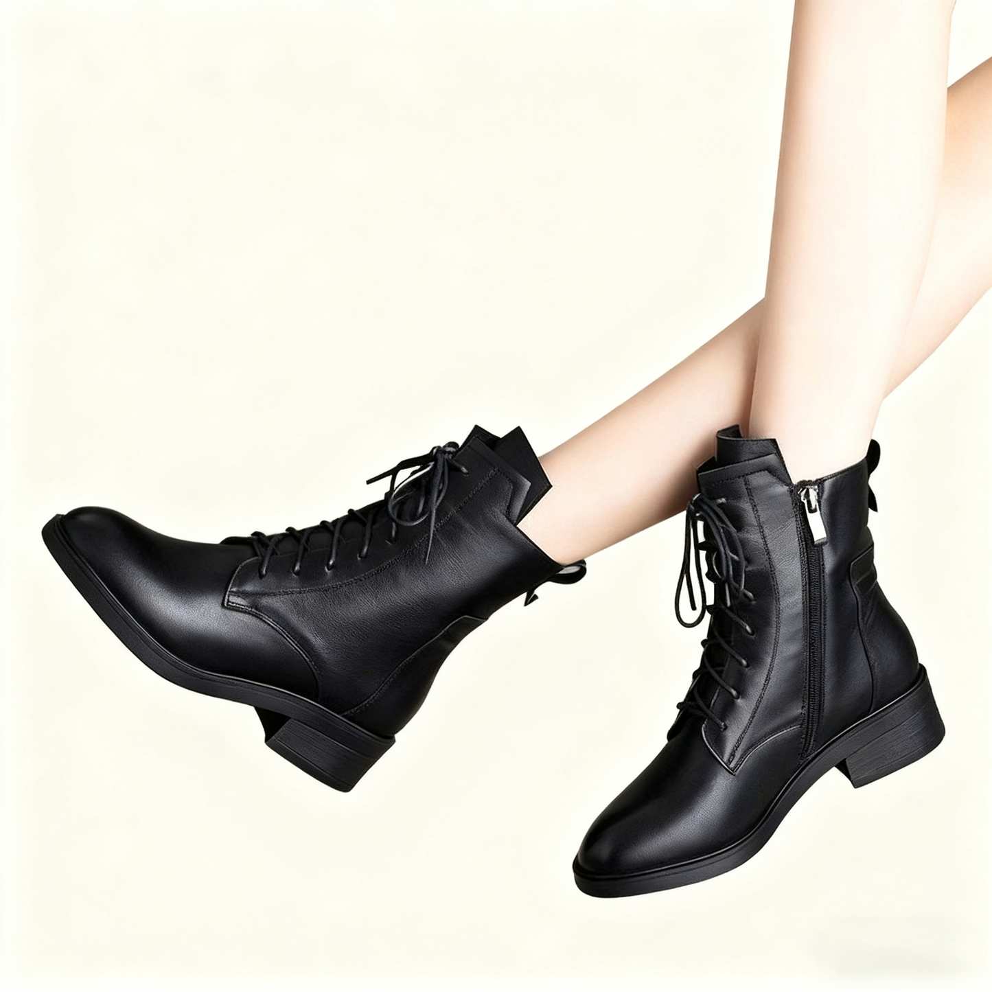 【35-41】2025 Őszi és téli új, kézzel készített valódi bőr női Martin csizma