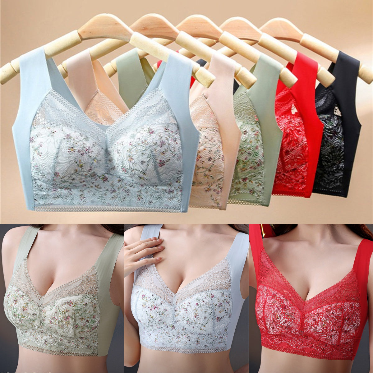 💕🎁Biustonosz Ice Silk Ultra-cienki, oddychający, regulowany [40 kg-100 kg]