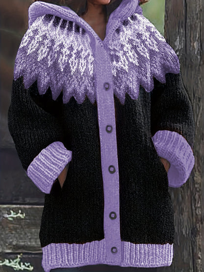 【S~5XL】Elegáns, színes kapucnis dzseki retro stílusban