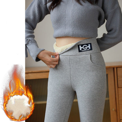 🔥🔥 2025 jesenske in zimske kašmiraste tople legice z visokim pasom