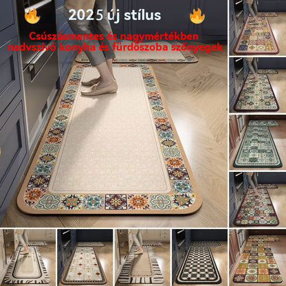 💥💥【meleg süteményként árusítva】Csúszásmentes és nagyon nedvszívó konyhai és fürdőszobai szőnyegek