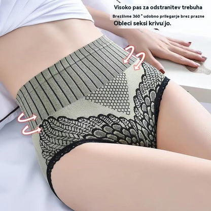 🔥🔥【7-delni paket】Žensko spodnje perilo z visokim pasom za nadzor trebuščka