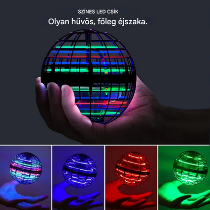 🛸🪐🌀 UFO intelligens indukciós forgó labda, varázslatos repülő labda, felfüggesztett labda, ujjbegyre világító varázslat