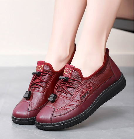 🔥【35-41】Női puha talpú csúszásgátló bőrcipő