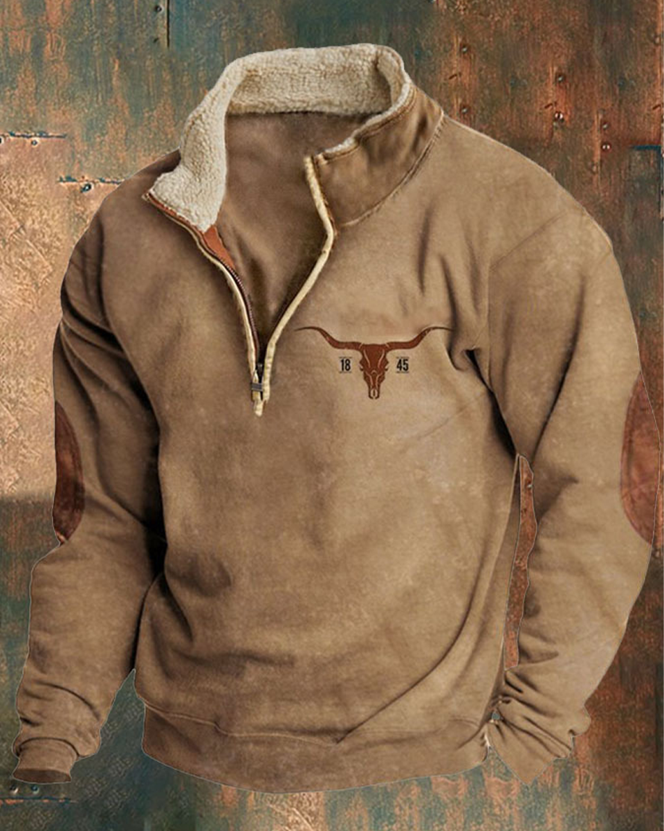 👕【S-4XL】2025-ös őszi-téli férfi divatos, meleg hosszú ujjú pulóver 3D nyomattal