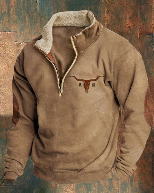 👕【S-4XL】2025-ös őszi-téli férfi divatos, meleg hosszú ujjú pulóver 3D nyomattal