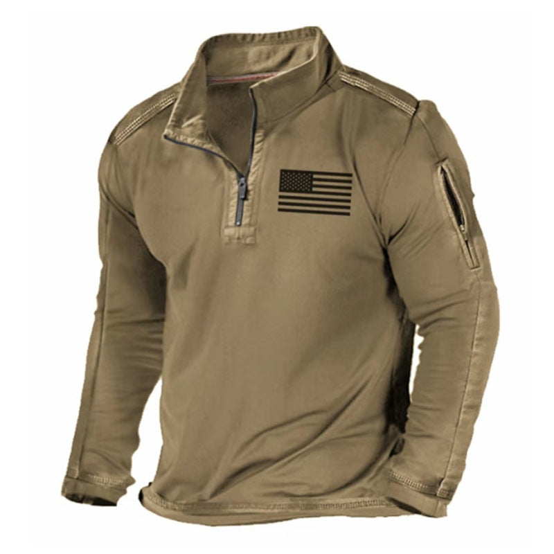 2025 moški taktični pulover z dolgimi rokavi za prosti čas