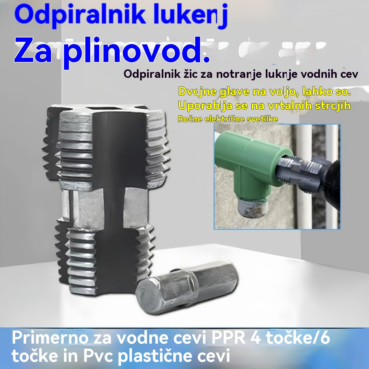 🛠️【Orodja za odpiranje notranje žice za vodno cev in komplet orodij za odpiranje zunanje žice】 4 točke 6 točk vodovodna cev PPR plastika PVC