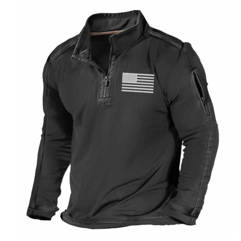 2025 moški taktični pulover z dolgimi rokavi za prosti čas