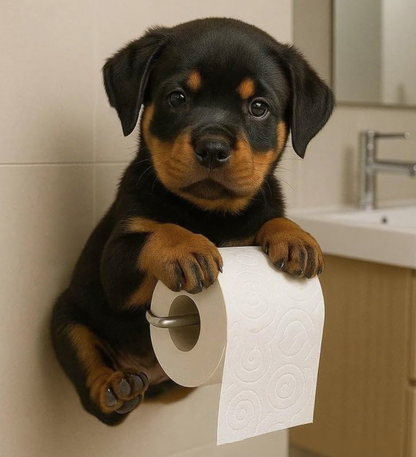 🐕Držalo za toaletni papir z motivom ljubkega kužka