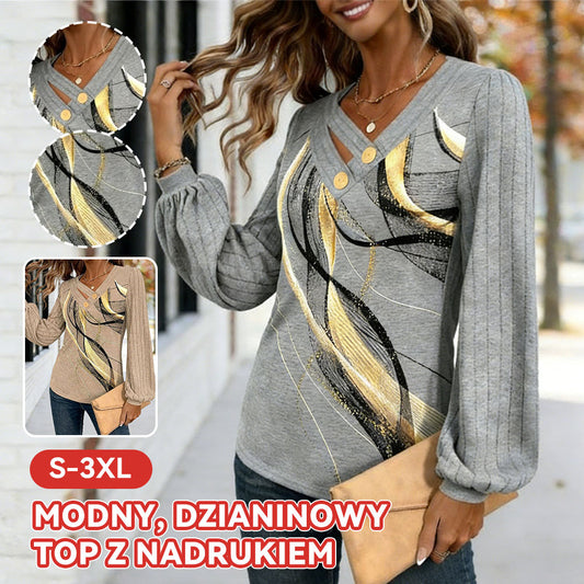 Koszulka z nadrukiem, dzianina termoaktywna, koszulka z długim rękawem-4199902