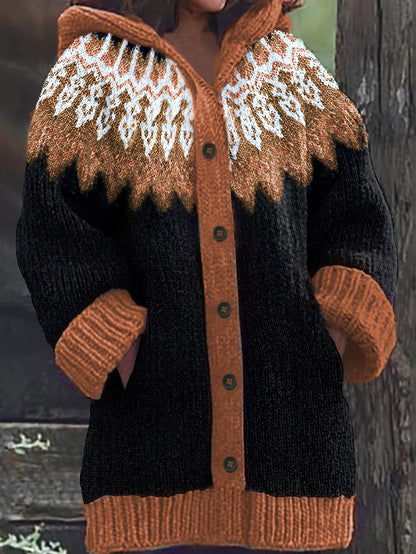 【S~5XL】Elegáns, színes kapucnis dzseki retro stílusban