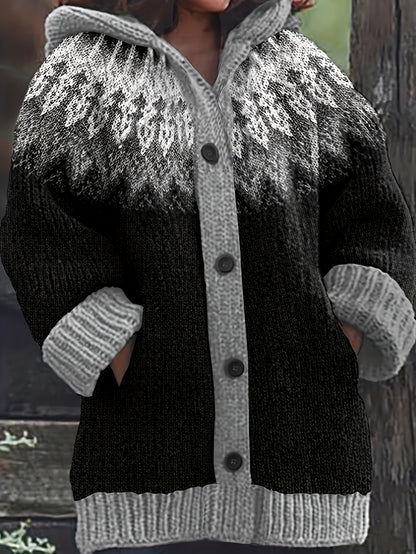 【S~5XL】Elegáns, színes kapucnis dzseki retro stílusban