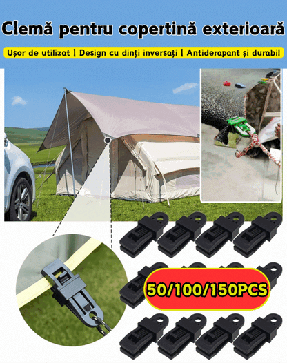 🏡🌿[50 sztuk] Klipsy do mocowania siatki zacieniającej, klipsy do mocowania namiotu