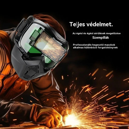 🔥 😎Teljesen automatikus hegesztősisak cserélhető lámpával, fejre szerelhető, védőálarc hegesztőknek