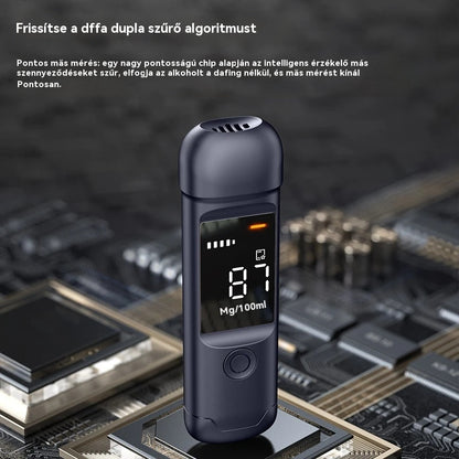 🍷 Hordozható, nagy pontosságú alkoholszint-mérő – Tudd meg a szinted vezetés előtt