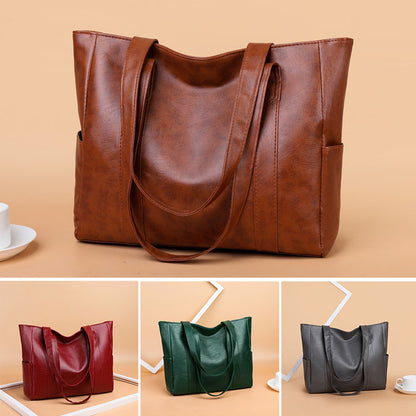 👜 Új női puha bőr válltáska, laza stílus, nagy kapacitás✨ Divatos és könnyen párosítható✨