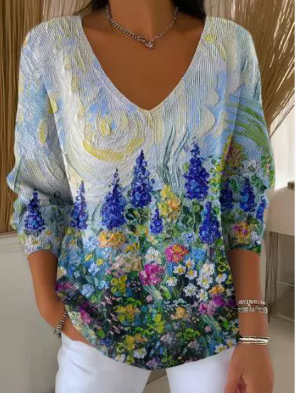 🔥【S-5XL】Modny dzianinowy sweter z nadrukiem