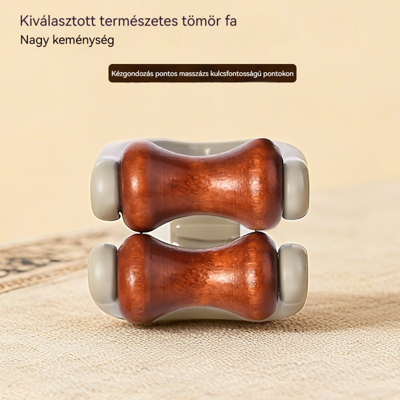 🌿【Vásárolj 1-et és kapsz 1-et ingyen】 Tömörfa ujjmasszírozó: A természetes fa görgők segítenek felszabadítani az ízületi meridiánokat és enyhíteni a kézfáradtságot. 🌿