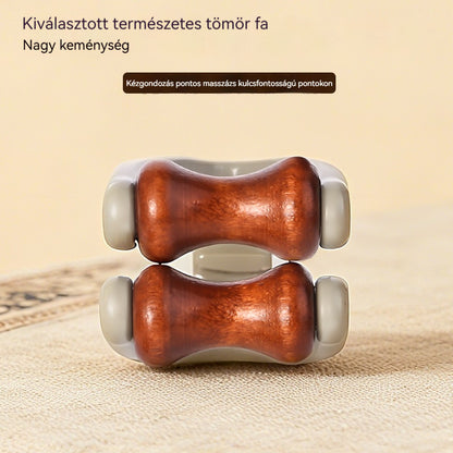 🌿【Vásárolj 1-et és kapsz 1-et ingyen】 Tömörfa ujjmasszírozó: A természetes fa görgők segítenek felszabadítani az ízületi meridiánokat és enyhíteni a kézfáradtságot. 🌿